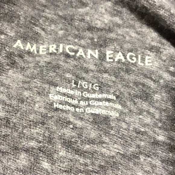 AMERICAN EAGLE OUTFITTERS WOMEN’S TOP w/high loose neck, long sleeves Sz L GRAY - Picture 4 of 6